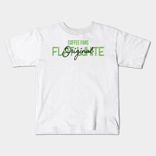 COFFEE FANS - FLAT WHITE COFFEE Kids T-Shirt